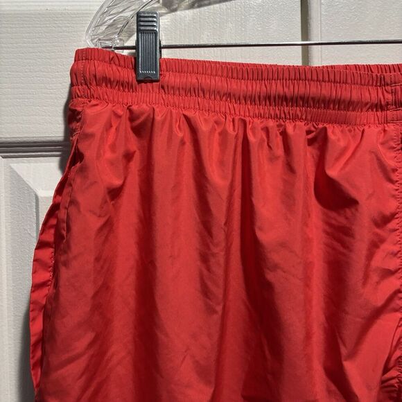 Under Armour Men's Essential Volley Loose Fit Mesh Lined Shorts Red Size XL - Picture 8 of 16